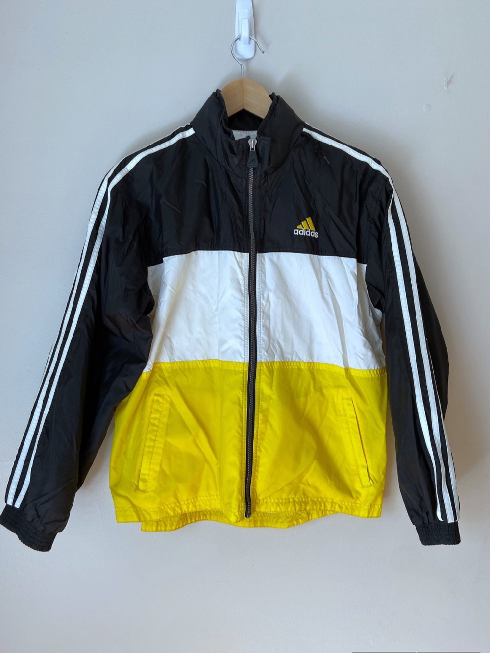 Vintage 90s Adidas Logo Stripes Track Jacket